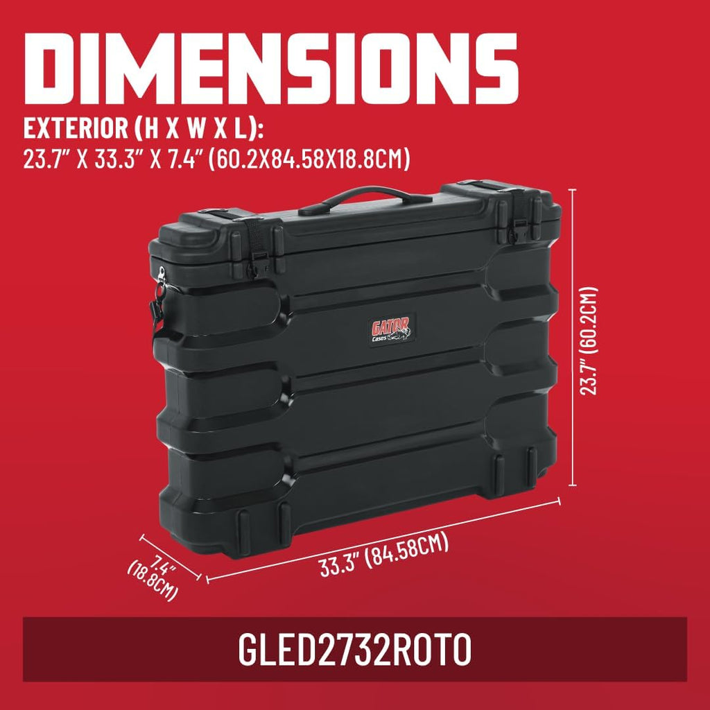 Gator Cases Molded LCD/LED TV and Monitor Transport Case; Fits 27' - 32' Screens (GLED2732ROTO)