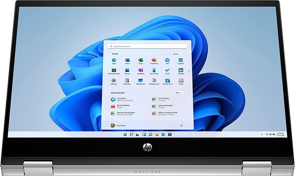 HP Pavilion x360 Laptop, 14' FHD 2-in-1 Touch-Screen Laptop, Intel Core i5-1235U, 8GB RAM, 512GB PCIe SSD, Bluetooth, Webcam, Backlit KB, Windows 11 H +GM Accessories, Silver