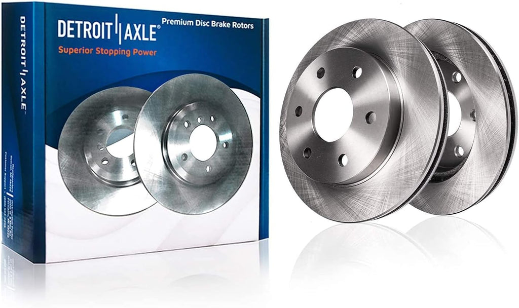 Detroit Axle - Front Brake Kit for Chevy GMC Silverado Sierra Savana Express 1500 Safari Cadillac Escalade, 12.01'' inch Disc Brake Rotors Ceramic Brake Pads Right Brake Caliper Replacement