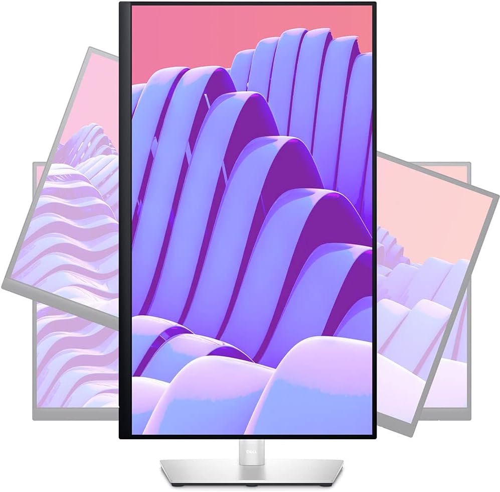 Dell P2722H Monitor Bundle 27' Inch Full HD IPS Display Height Adjustable Stand HDMI DisplayPort USB Hub Office Business Computer Screen + HDMI Cable + Cleaning Kit