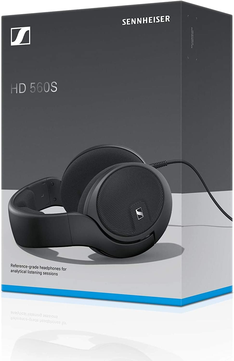 Sennheiser HD 560 S Over-The-Ear Audiophile Headphones - Neutral Frequency Response, E.A.R. Technology for Wide Sound Field, Open-Back Earcups, Detachable Cable, (Black) (HD 560S) HD 560S (Renewed)