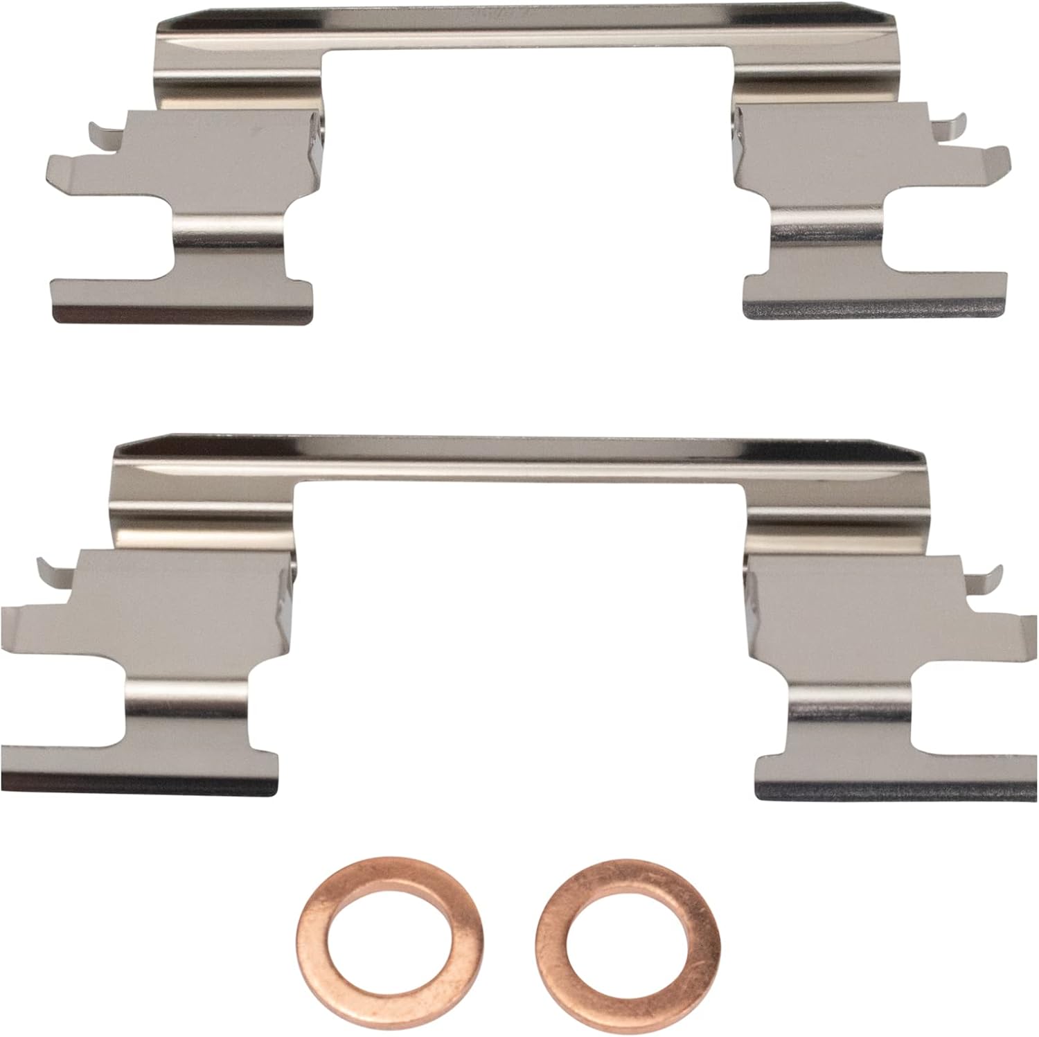 TRQ Rear Brake Pad and Rotor Set Ceramic Vented Rotors Calipers Compatible with 2005 Chevrolet Silverado 1500