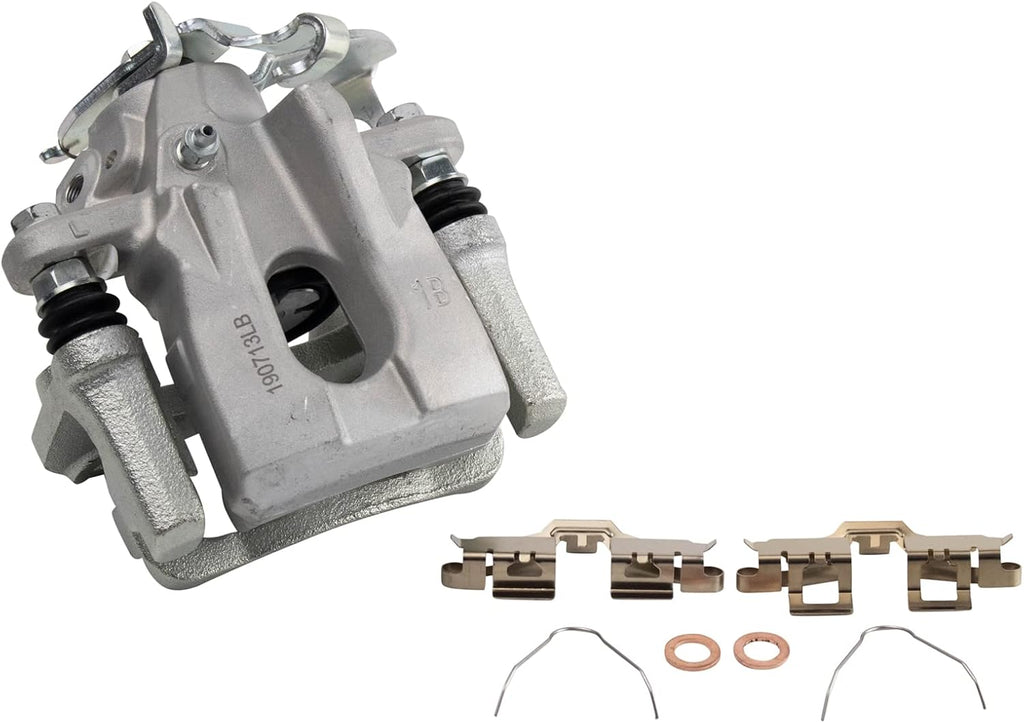 TRQ Rear Brake Pad and Rotor Set Ceramic Rotors Calipers Compatible with 2008-2015 Scion xB