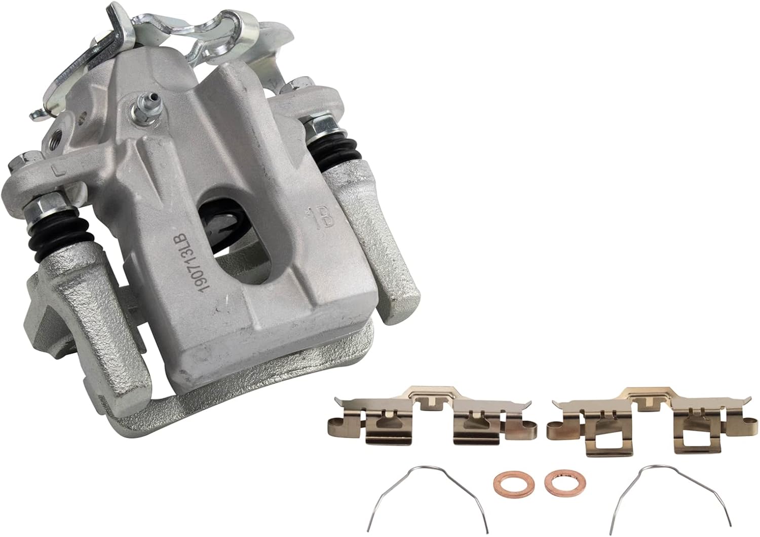 TRQ Rear Brake Pad and Rotor Set Ceramic Rotors Calipers Compatible with 2008-2015 Scion xB