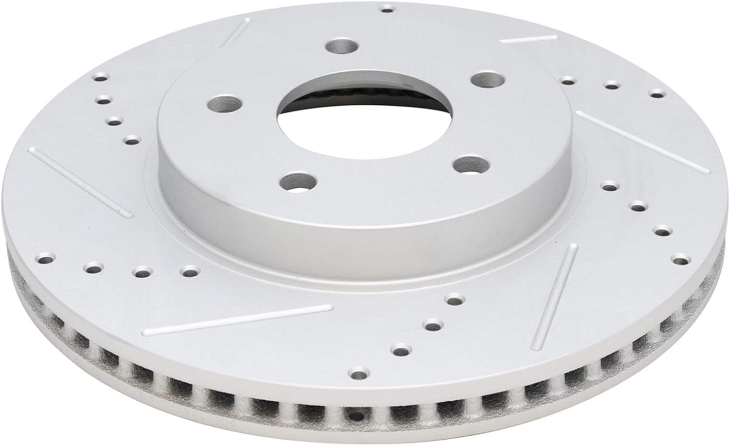 TRQ Performance Front Brake Pad and Rotor Set Ceramic Drilled Slotted Coated Vented Rotors Calipers Compatible with 2005-2006 Chevrolet Equinox 2006 Pontiac Torrent 2004-2007 Saturn Vue