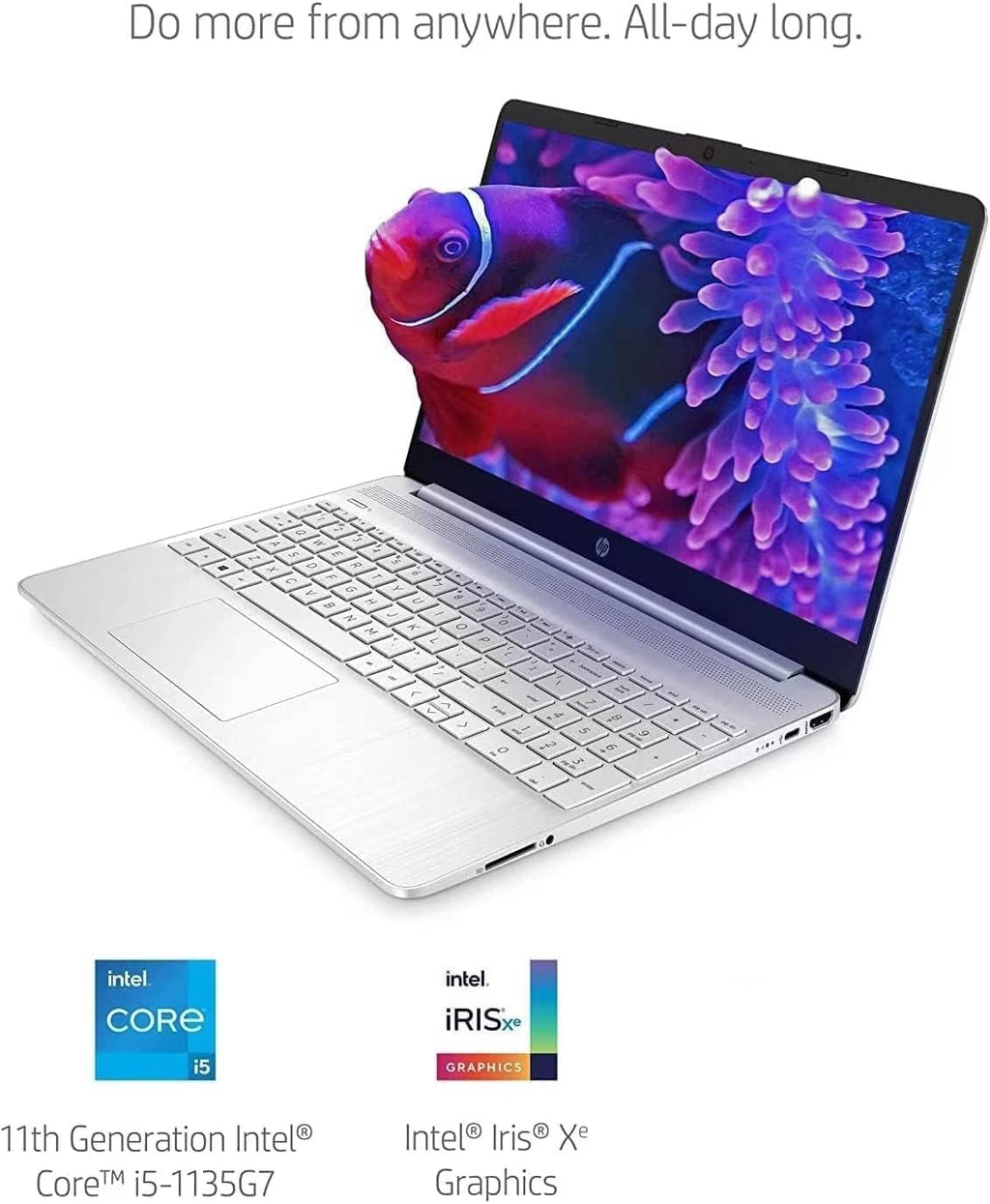 HP [Windows 11 Pro 15 15.6' FHD Business Laptop Computer, 11th Generation Intel 4-core i5-1135G7 (Beat i7-1160G7), 16GB RAM 1TB PCIe SSD, Intel Iris Xe Graphics, Numeric Keypad, BT 5.2, HDMI, w/Hub