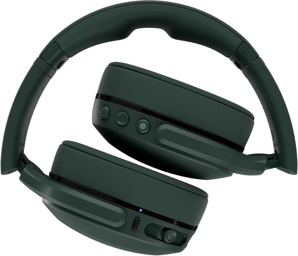 Skullcandy Crusher 540 Active Wireless Bluetooth Headphones with Multi-Sensory Bass, Noise Isolating Over-Ear Fit, Sweat and Water Resistant, 40 Hours Battery, Microphone for iPhone Android - Forest