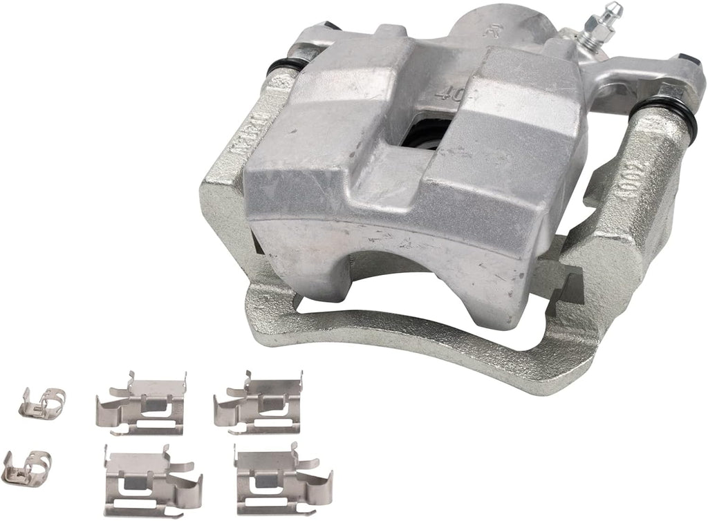 TRQ Rear Brake Pad and Rotor Set Ceramic Rotors Calipers Compatible with 2010-2015 Lexus RX350 2012-2015 RX450h 2014-2018 Toyota Highlander 2011-2018 Sienna