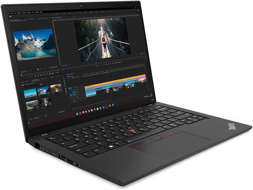 Lenovo ThinkPad T14 Gen 4 21HD0086US 14' Notebook - WUXGA - 1920 x 1200 - Intel Core i5 13th Gen i5-1345U Deca-core (10 Core) - 16 GB Total RAM - 16 GB On-Board Memory - 256 GB SSD - Thunder Black