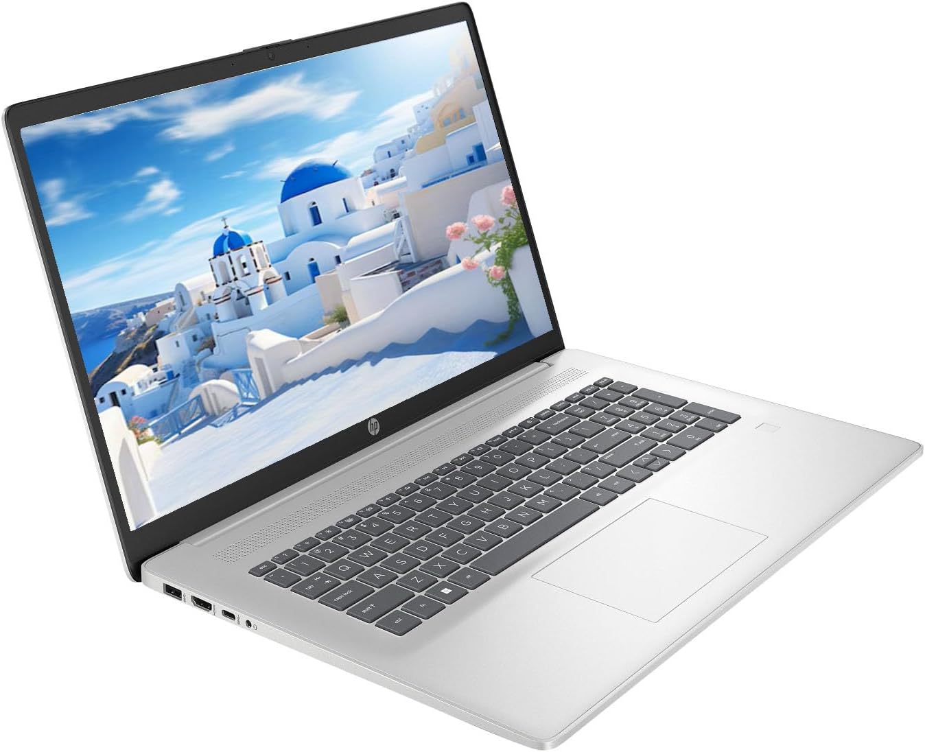 HP 17.3' HD+ Laptop, with Free Lifetime Microsoft Office 2024, Intel Core i5-1334U, 8GB RAM, 512GB SSD, Intel Iris Xe Graphics, Windows 11 Pro, Natural Silver, with USB Hub