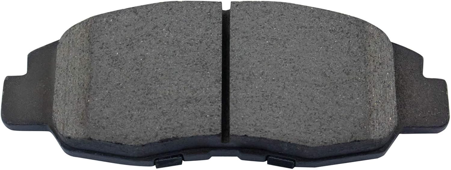 TRQ Brake Pad & Rotor,Shoe & Drum Kit Premium G-Coated Ceramic Performance Slotted X Drilled Front & Rear Compatible with 2006-2011 Honda Civic
