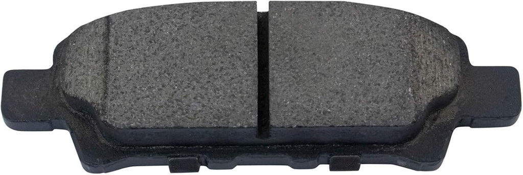 TRQ Rear Brake Pad and Rotor Set Ceramic Rotors Calipers Hardware Compatible with 2011 Dodge Caliber