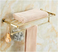 Bathroom Hardware Sets Gold Bath Sets Towel Rack Paper Holder Toilet Brush Holder Hooks Bathroom Hardware Towel Set,Single Towel Bar(Towel Rack 2)