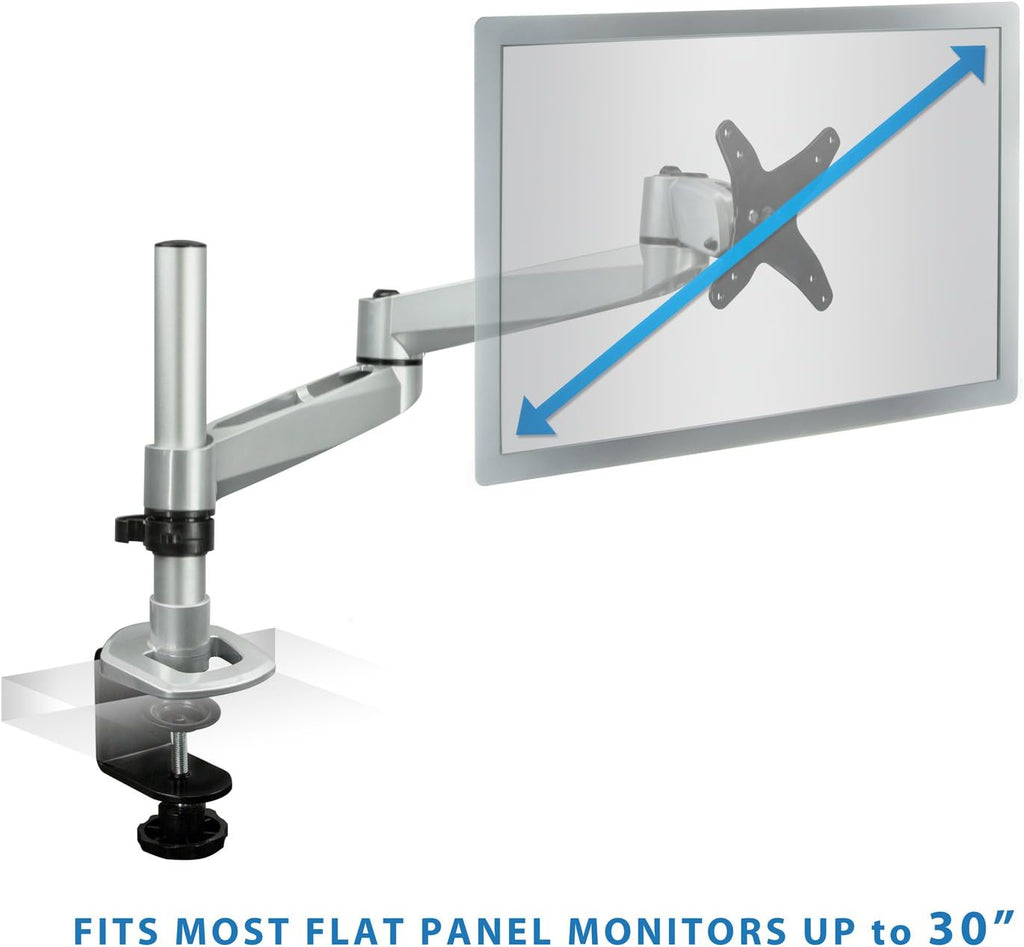 Mount-It! Articulating Single Arm Computer Monitor Desk Mount for 24-Inch Monitors (MI-33116)