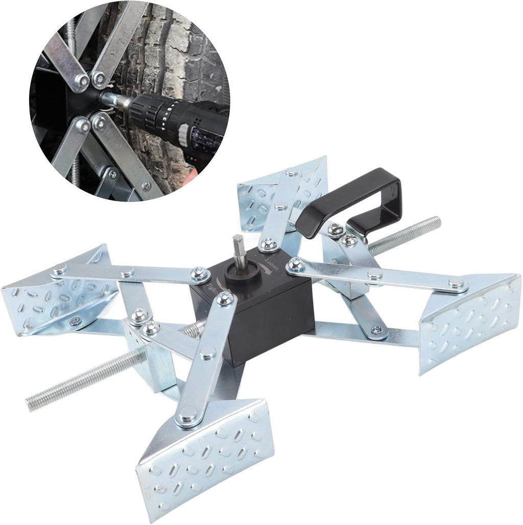 Stainless Steel Lawnmower Blades Sharpener Fast Grinding Kit for Standard Blades with Metal Handle Wrench and Drill Sleeve
