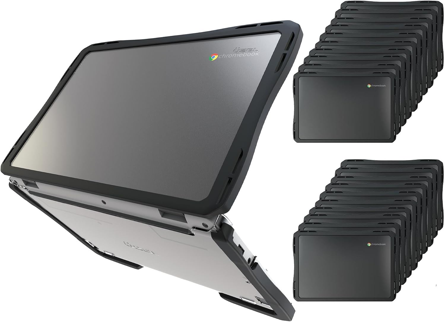 UZBL Air Hard Shell Case for Lenovo Chromebook 14e Gen 3, Clear, Student-Proof K-12 Protective Clear Cover (25-Pack)
