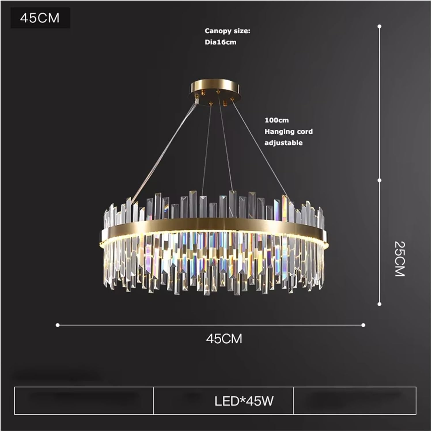 LED Postmodern Gold Silver Crystal Designer Hanging Chandelier Lighting Suspension Luminaire Lampen for Foyer,Dining Light Fixtures