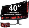 40 Inches Privacy Screen Filter for Ultrawide 21:9 Curved Monitor | Computer Privacy Shield | Anti-Glare | Anti- Blue Light Protector