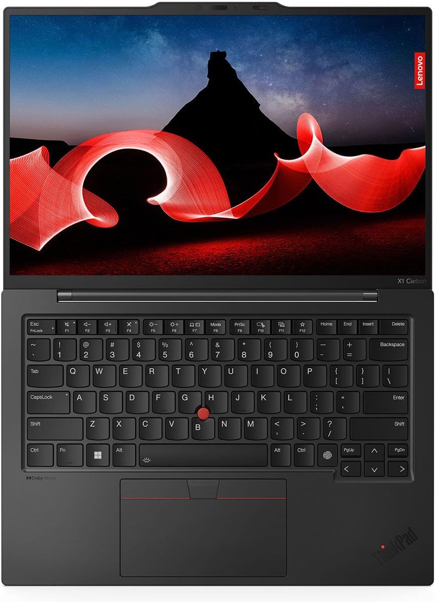 Lenovo ThinkPad X1 Carbon Gen 12 21KC00A8US 14' Notebook - WUXGA - Intel Core Ultra 7 155U - Intel Evo Platform - 16 GB - 512 GB SSD - English Keyboard - Black Paint