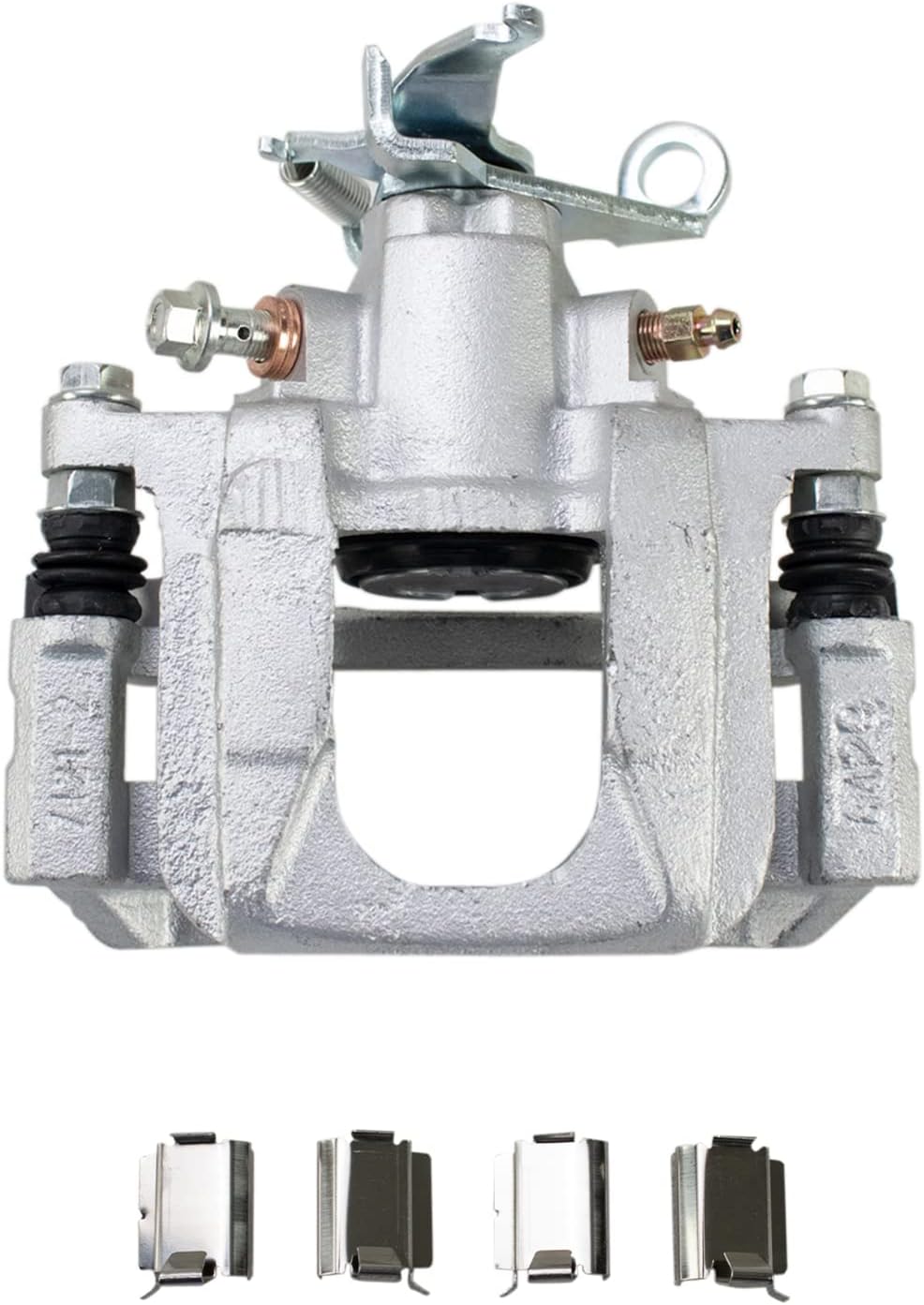 TRQ Rear Brake Pad and Rotor Set Ceramic Solid Rotors Calipers Compatible with 2013 Dodge Journey