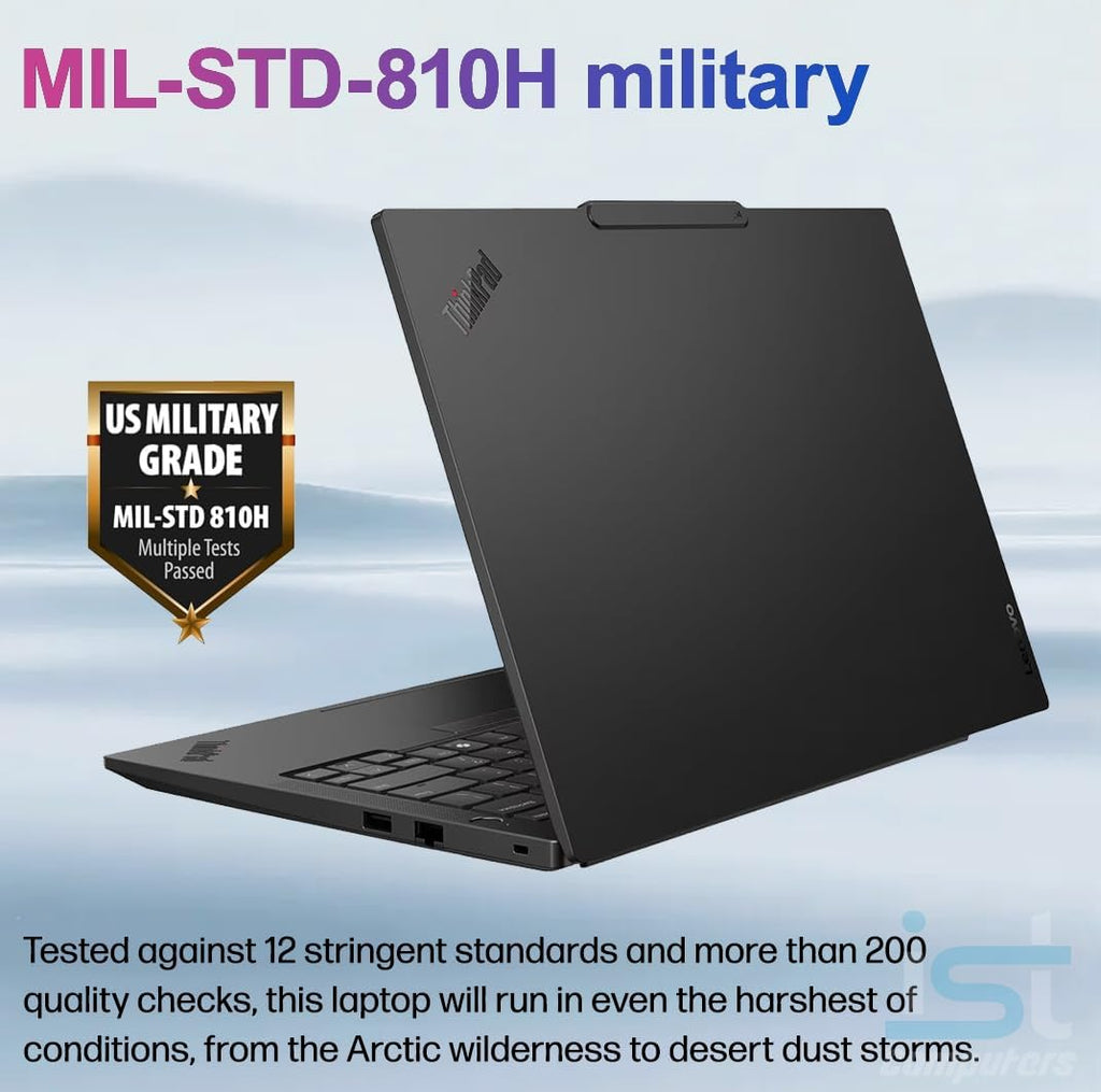 Lenovo ThinkPad E14 Gen 7 Business AI PC Laptop (14' FHD+, AMD Ryzen 7 250 (> Intel Ultra 7 155U), 16GB DDR5 RAM, 512GB SSD), Backlit KB, Fingerprint, 5MP Webcam, Ethernet, Wi-Fi, Win 11 Pro, 2026