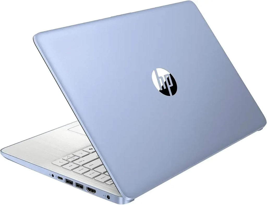 HP AI-Powered 14' HD Laptop with Microsoft Office and 1TB Cloud Storage Included for 1-Year| 4GB RAM|128GB SSD| Intel 4-Core CPU| Webcam| Wi-Fi| Bluetooth| Ultra Light|Windows 11| RK Bundle| Blue
