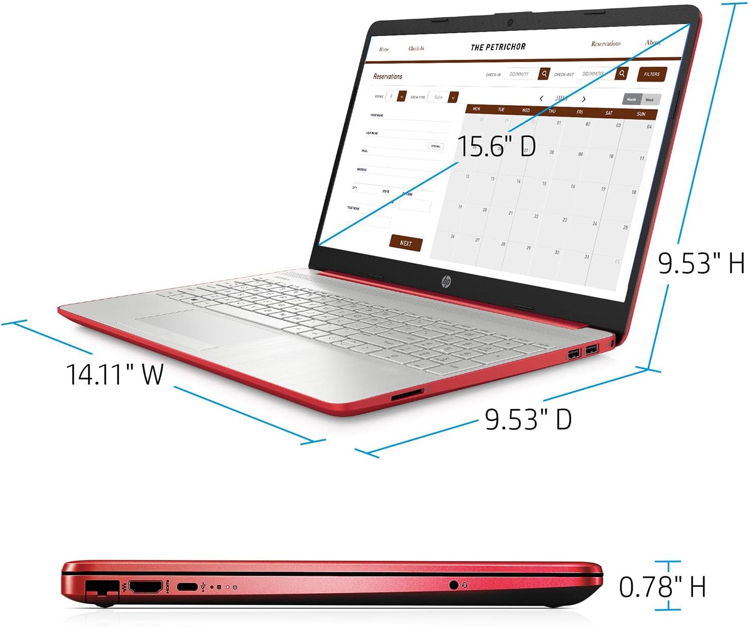 HP 2022 Pavilion 15.6' HD Laptop, Intel Quad-core Pentium Processor, 8GB RAM, 128GB SSD, 11 Hr Battry Life, Intel UHD Graphics, HD Webcam, Bluetooth, USB Type-C, Win 11 + 1 Year Microsoft 365