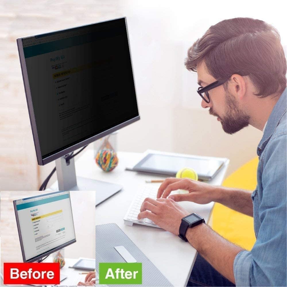 24-32 Inch Computer Privacy Screen Filter for Widescreen Computer Monitor Protector Film for Data Confidentiality,32'（16:9）