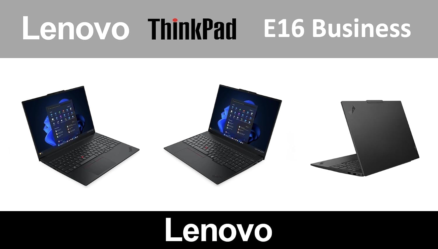 Lenovo ThinkPad E16 Gen 3 AI Business Laptop 16' Touchscreen FHD+ Display (Intel Ultra 5-225U, 32GB DDR5, 512GB PCIe SSD, Backlit KB, Fingerprint, RJ-45, WiFi 6E +BT, 1080p Webcam, Win 11 Pro)