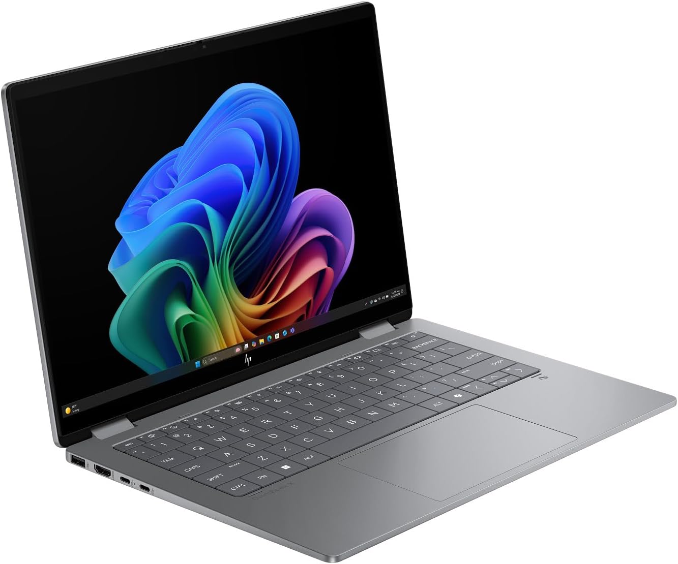 HP OmniBook X Flip 2-in-1 Laptop 14' WUXGA IPS Touchscreen 8-Core AMD Ryzen AI 7 350 24GB LPDDR5 2TB SSD AMD Radeon 860M Graphics Wi-Fi 6E Backlit Keyboard Win11 Pro w/ONT 32GB USB