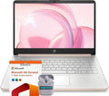 HP 14' HD Business & Student Laptop Computer, 16GB RAM 640GB Storage (128GB UFS + 512GB SD Card), Windows 11 S with 1-Year Microsoft Office 365, Intel N150, SageNova Earphones, Pale Rose Gold