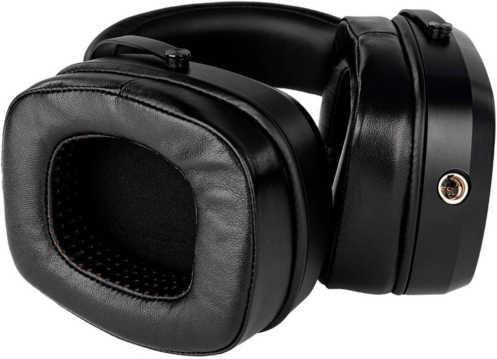 Monoprice Monolith AMT Headphones - Open Back Design, Comfort with Changeable Earpads, Mini 4-Pin XLR Headphone Connectors, 32 Ohm Nominal Impedance, 6 Foot Cable and 1/4 Inch to 3.5mm Adapter, Black