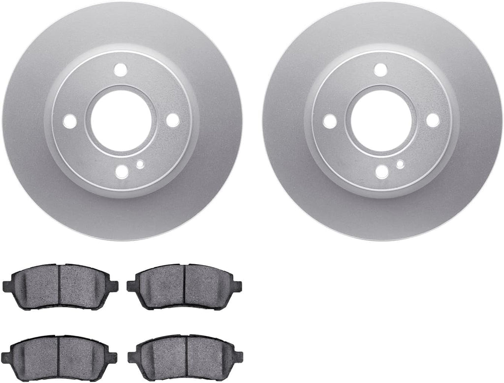 Dynamic Friction Company Front Brakes and Rotors| Automotive Replacement Brake Kits| Front 5000 Advanced Brake Pads and Rotors Kit| Fits 2011-2019 Ford Fiesta, 2016-2017 Ford Figo