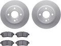 Dynamic Friction Company Front Brakes and Rotors| Automotive Replacement Brake Kits| Front 5000 Advanced Brake Pads and Rotors Kit| Fits 2011-2019 Ford Fiesta, 2016-2017 Ford Figo