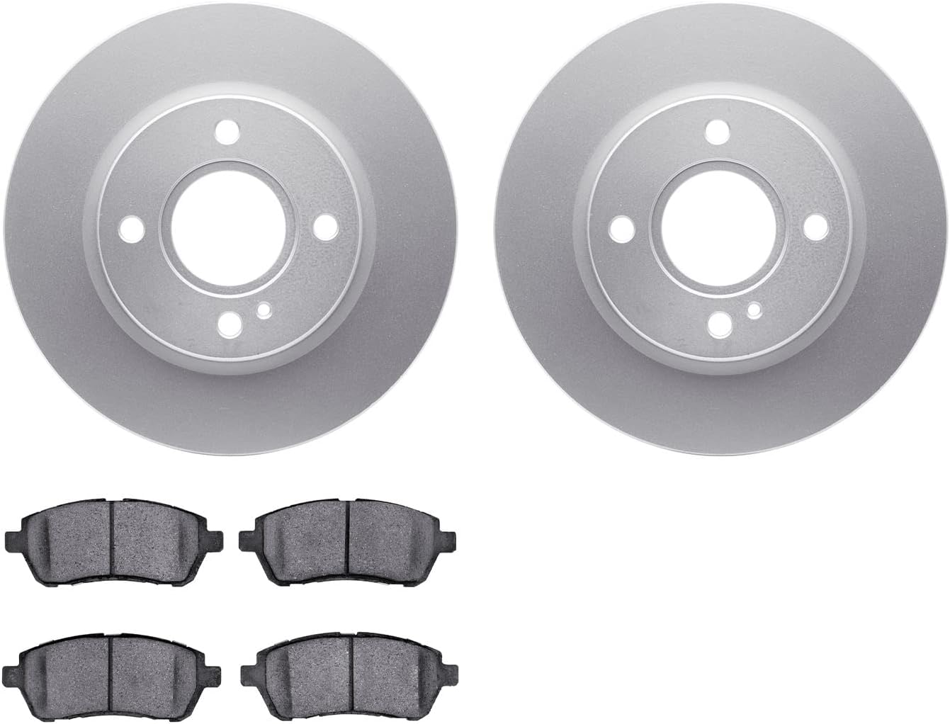 Dynamic Friction Company Front Brakes and Rotors| Automotive Replacement Brake Kits| Front 5000 Advanced Brake Pads and Rotors Kit| Fits 2011-2019 Ford Fiesta, 2016-2017 Ford Figo