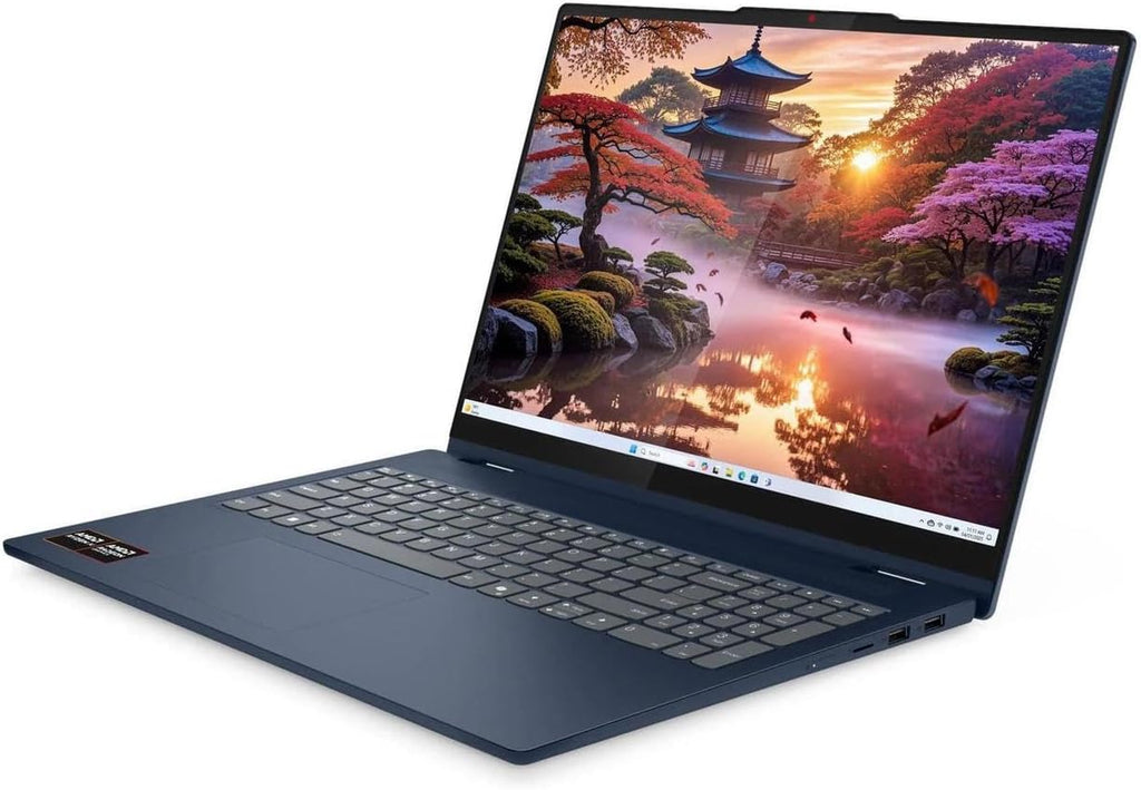 Lenovo IdeaPad Flex 5 2-in-1 AI PC Laptop, 14' WUXGA IPS Touch Screen, AMD Ryzen 7 350, 16GB RAM, 1TB PCIe SSD, Radeon 860M Graphics, Webcam, Backlit Keyboard, USB-C, HDMI, Windows 11 Pro