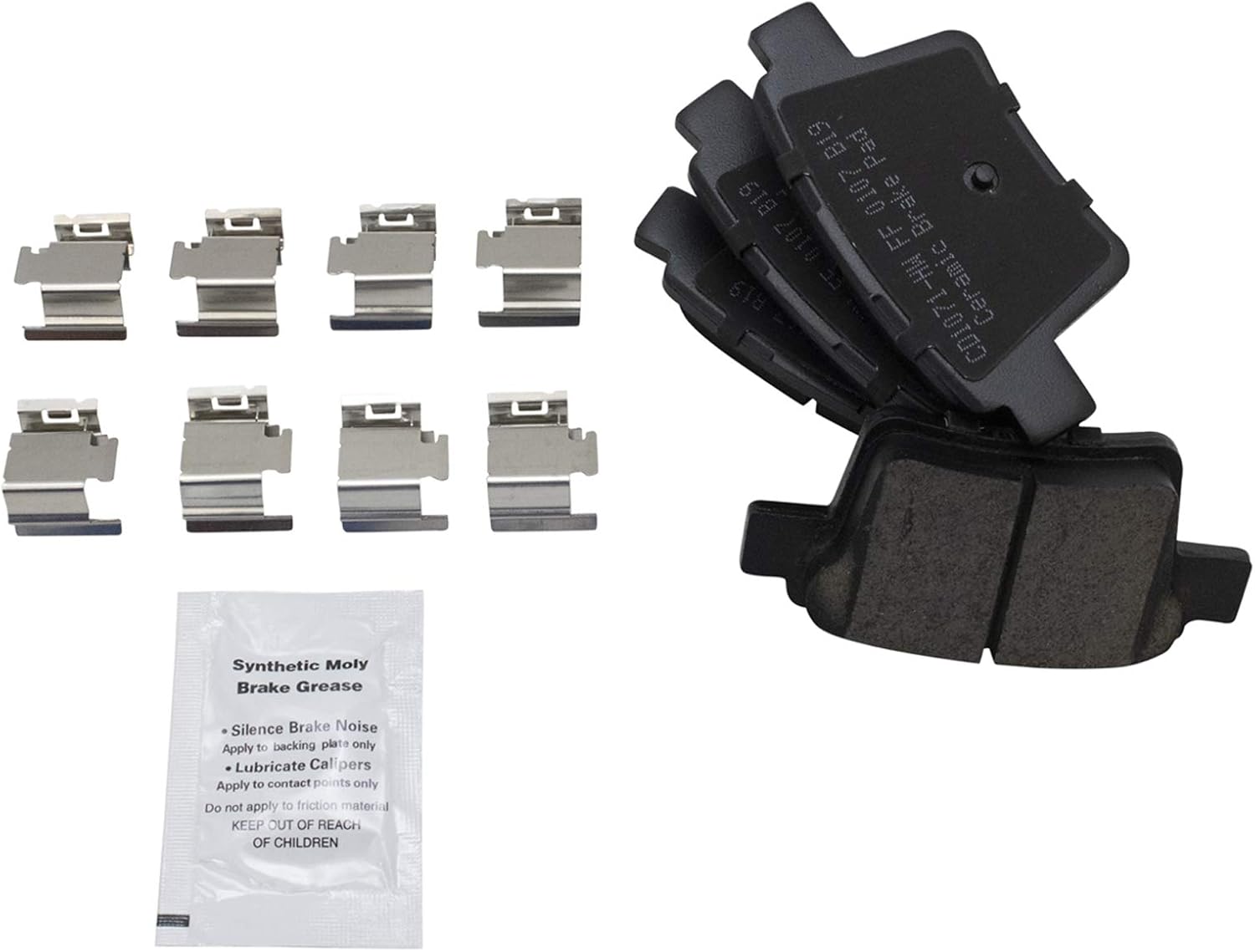 TRQ Rear Brake Pad and Rotor Set Ceramic Solid Rotors Calipers Compatible with 2005-2007 Ford Five Hundred Freestyle Mercury Montego 2008-2009 Taurus Taurus X Sable