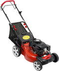 Gas Powered Lawn Mower, 140cc 4-Stroke Self Propelled Gas Mower w/Grass Collecting Bag, 8 Adjustable Heights Push Mower Gas for Yards Gardens, 2800rpm