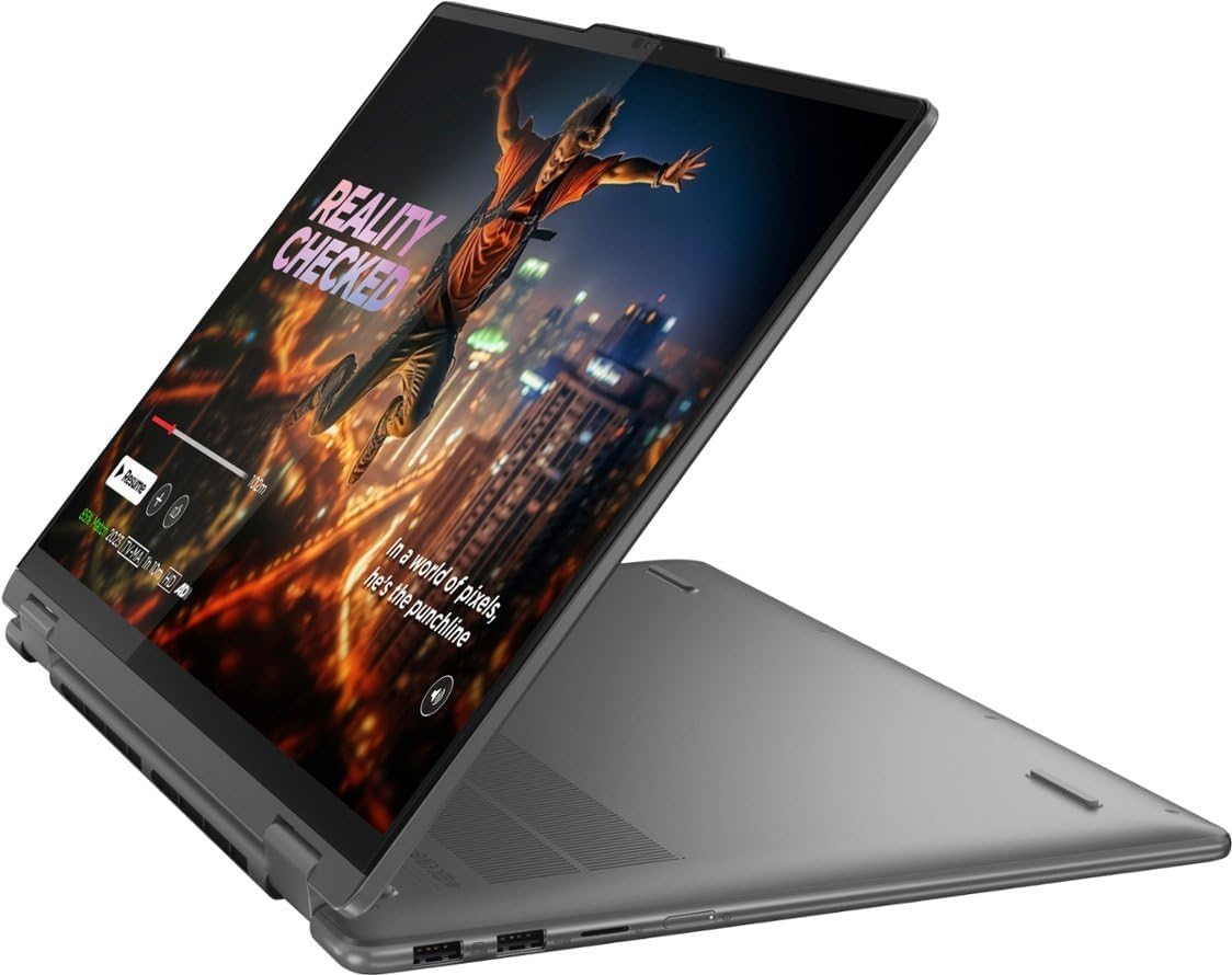 Lenovo Yoga 7i 2-in-1 Business Laptop 16.0' Touch FHD + IPS (Intel Core Ultra 7 155U (Beats i7-1335U), 16GB LPDDR5X, 2TB SSD, Backlit KYB, FP Reader, 2 Thunderbolt 4, Win11P) w/AI Copilot & DKZ Hub