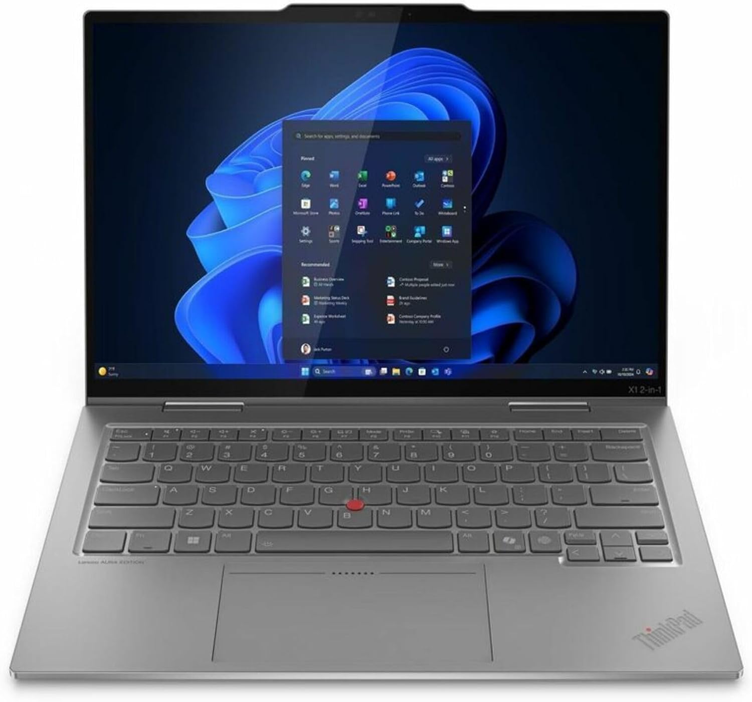 Lenovo ThinkPad X1 Gen 10 Aura Edition 21Q000D7US 14' Touchscreen Convertible 2 in 1 Notebook - 2.8K - 120 Hz - Intel Core Ultra 7 2nd Gen 265U - vPro Technology - Intel Evo Platform - 32 GB