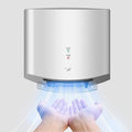 10 Seconds Hand Dryer, Energy Saving, Automatic Commercial Electric Hand Dryer for Kitchen, Bathroom, Toilet, 1400w,Silver (Silver)