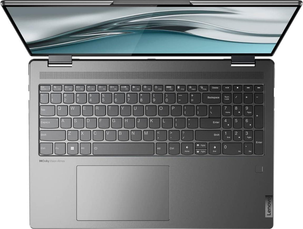 Lenovo 2022 Yoga 7i 2-in-1 16' 2.5K Touch Premium Laptop | Intel Core i5-1240P | Backlit Keyboard | Fingerprint | Windows 11 | Gray| 8GB RAM | 256GB SSD