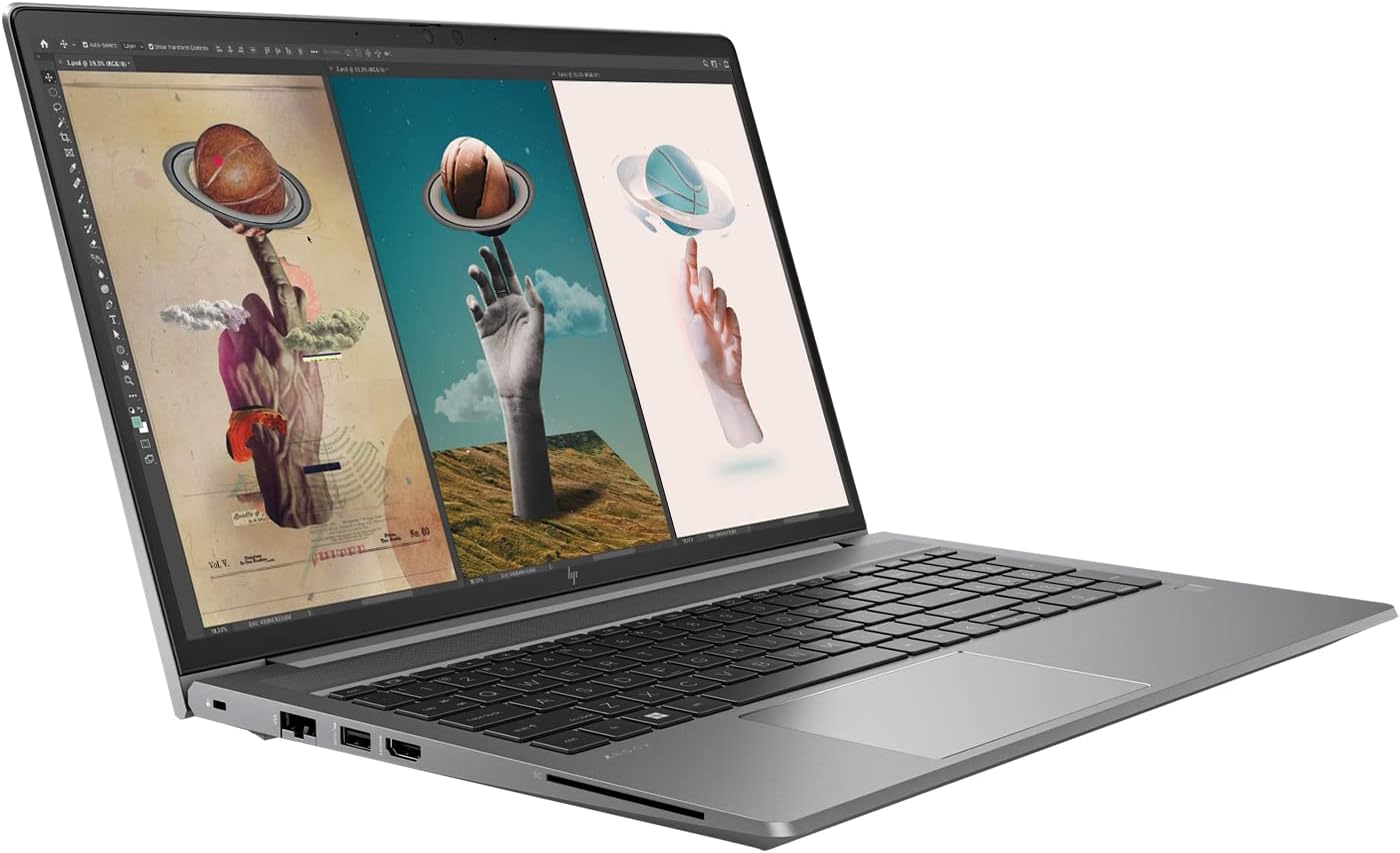 HP ZBook Power G9 Mobile Workstation, 15.6' FHD Display, Intel Core i7-12700H vPro, NVIDIA RTX A2000, 64GB DDR5 RAM, 2TB PCIe SSD, FP Reader, Backlit KB, Wi-Fi 6, RJ-45, HDMI, Windows 11 Pro, Grey