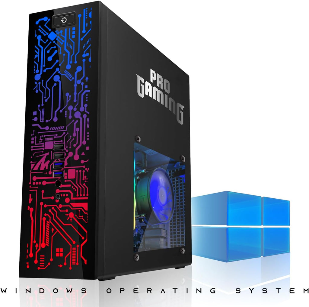 Hp Desktop Computer PC – Intel Core i5, 16GB ARGB RAM, 512 GB SSD, 32 Inch Curved Monitor, GT 1030 Graphics, RGB Keyboard with AI Copilot Key, Mouse & RGB Speaker, Windows 11 (Renewed)