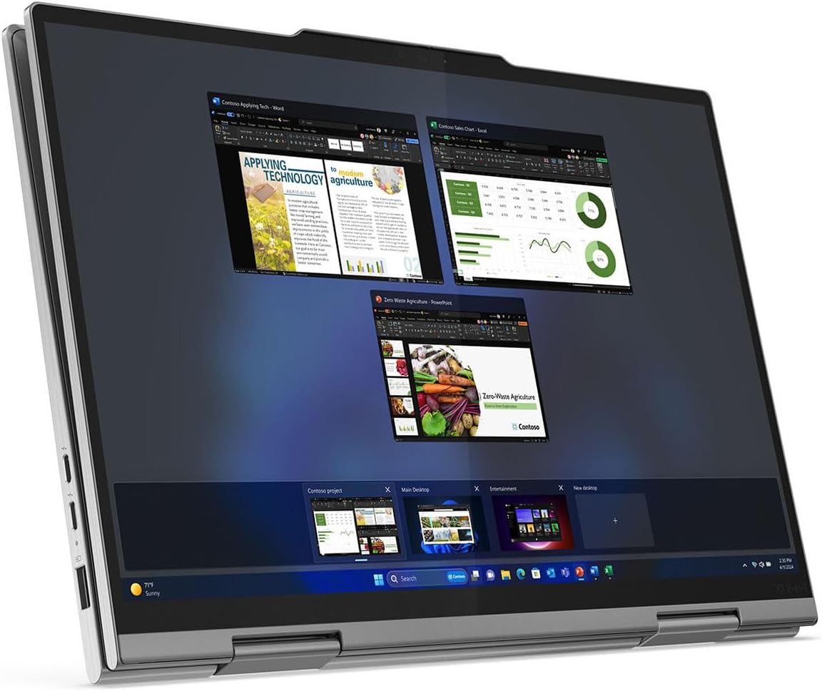 Lenovo ThinkPad X1 Gen 9 21KE005PUS 14' Touchscreen Convertible 2 in 1 Notebook - WUXGA - Intel Core Ultra 5 125U - Intel Evo Platform - 16 GB - 512 GB SSD - English Keyboard - Gray