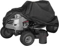 Lawn Mower Cover Oxford Cloth Black Car Coat Dustproof Garden Tractor Cover with Portable Storage Bag UV Protection for Home Use for Outside Storage