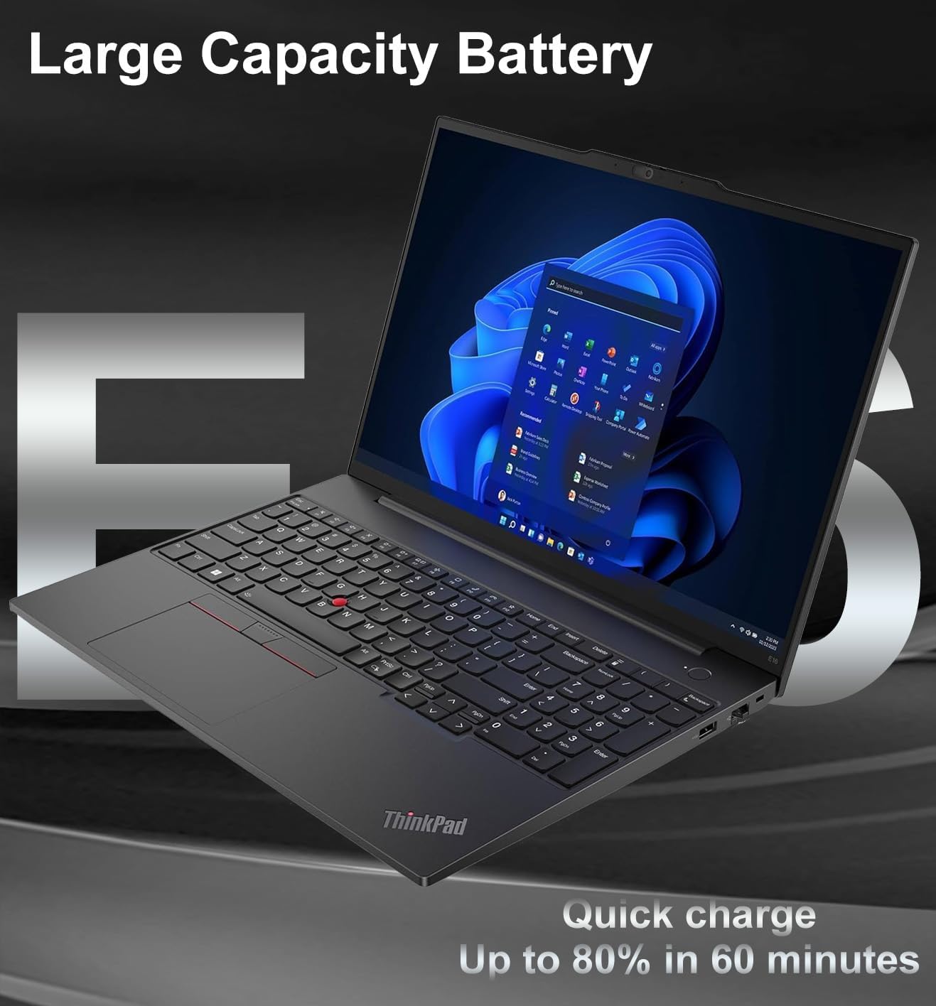 Lenovo ThinkPad E16 Business Laptop (16' FHD+ Touchscreen, Intel 10-Core i7-1355U, 16GB RAM, 512GB SSD) Fingerprint, Backlit KB, 1080P RGB Webcam, Thunderbolt 4, Ethernet, Win 11 Pro w/ AI Copilot
