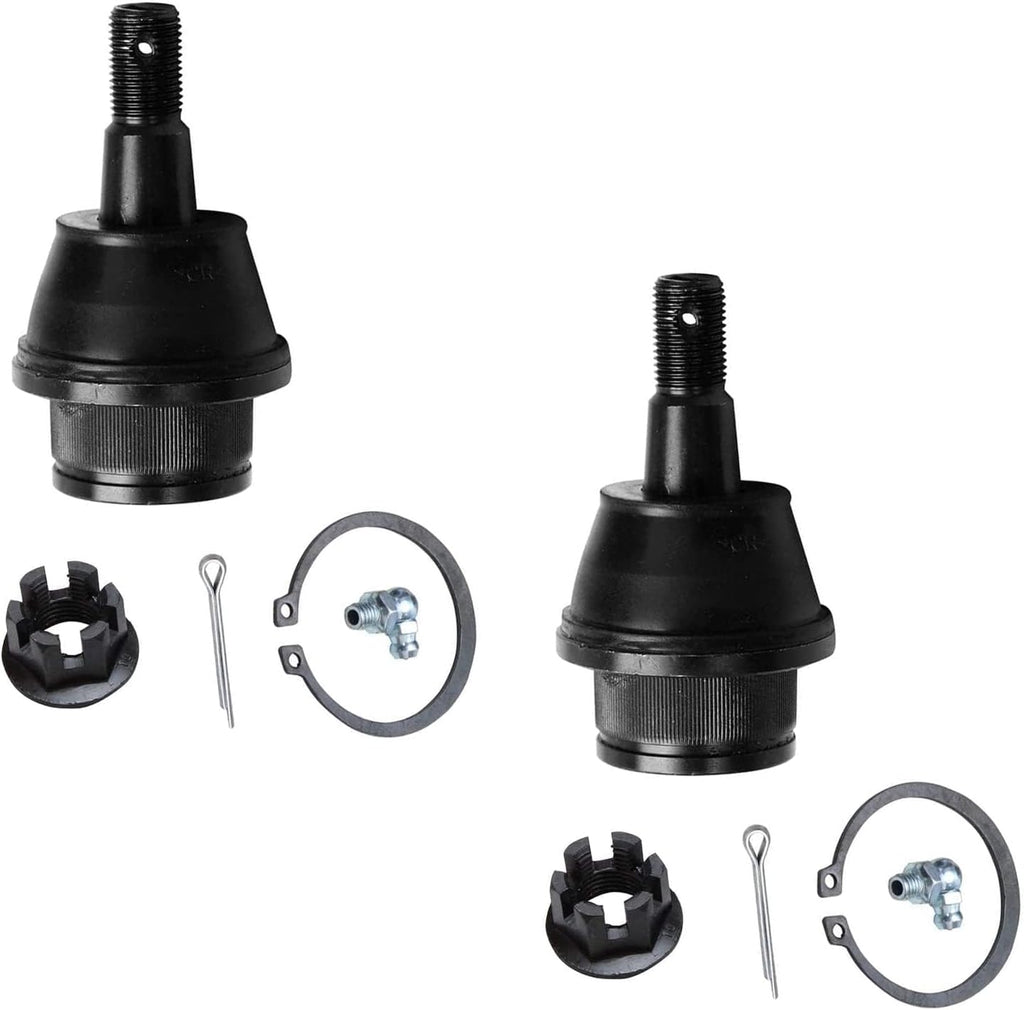 Detroit Axle - Front Brake Kit for Avalanche Silverado Sierra 1500 GMC Yukon Chevy Tahoe, Disc Brake Rotors Ceramic Brake Pads Lower Ball Joints Sway Bars Tie Rods Boots Replacement