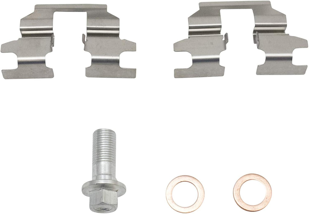 TRQ Rear Brake Pad and Rotor Set Ceramic Solid Rotors Calipers Compatible with 2003 Nissan Maxima