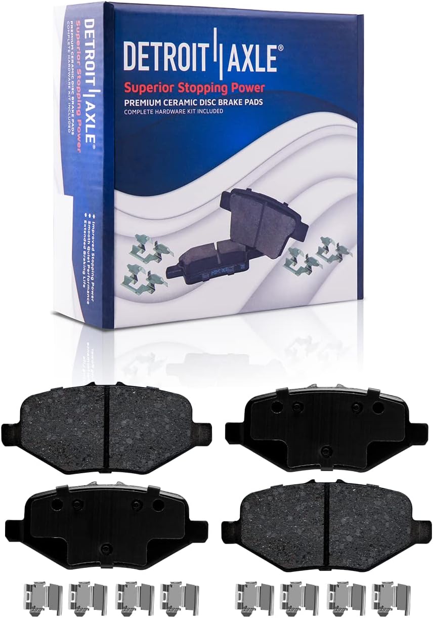 Detroit Axle - 12pc Front & Rear Disc Brake Rotors Pads Wheel Bearing Hubs Replacement for 13-19 Ford Taurus Police Interceptor Sedan 14-18 Special Service Police Sedan